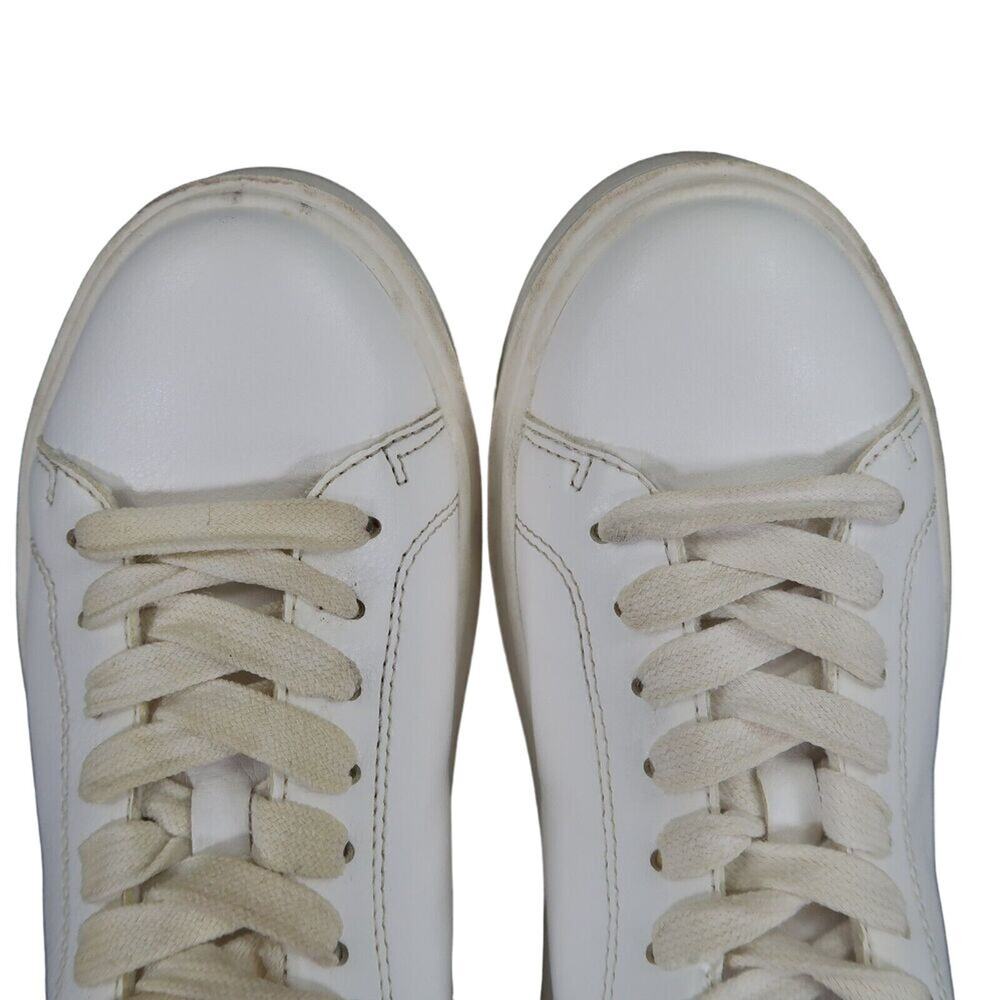 Steve Madden Shoes Womens 7 Sneakers Fashion Platform Charlie White Lace Up Low - Picture 9 of 14